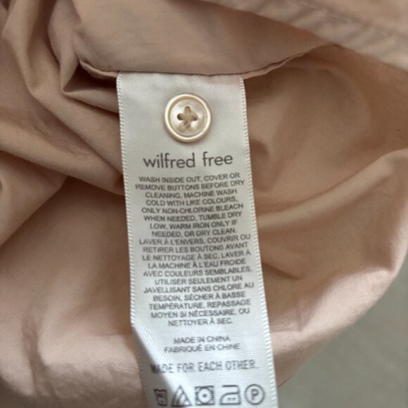 Artizia Wilfred Beige Boyfriend Shirt - Size Medium - Picture 5 of 7